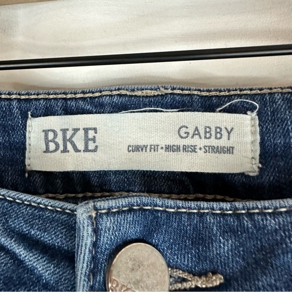 BKE Women’s Size 30x31.5 Denim Jeans Gabby Fit High Rise Curvy Straight Stretch - Picture 5 of 14
